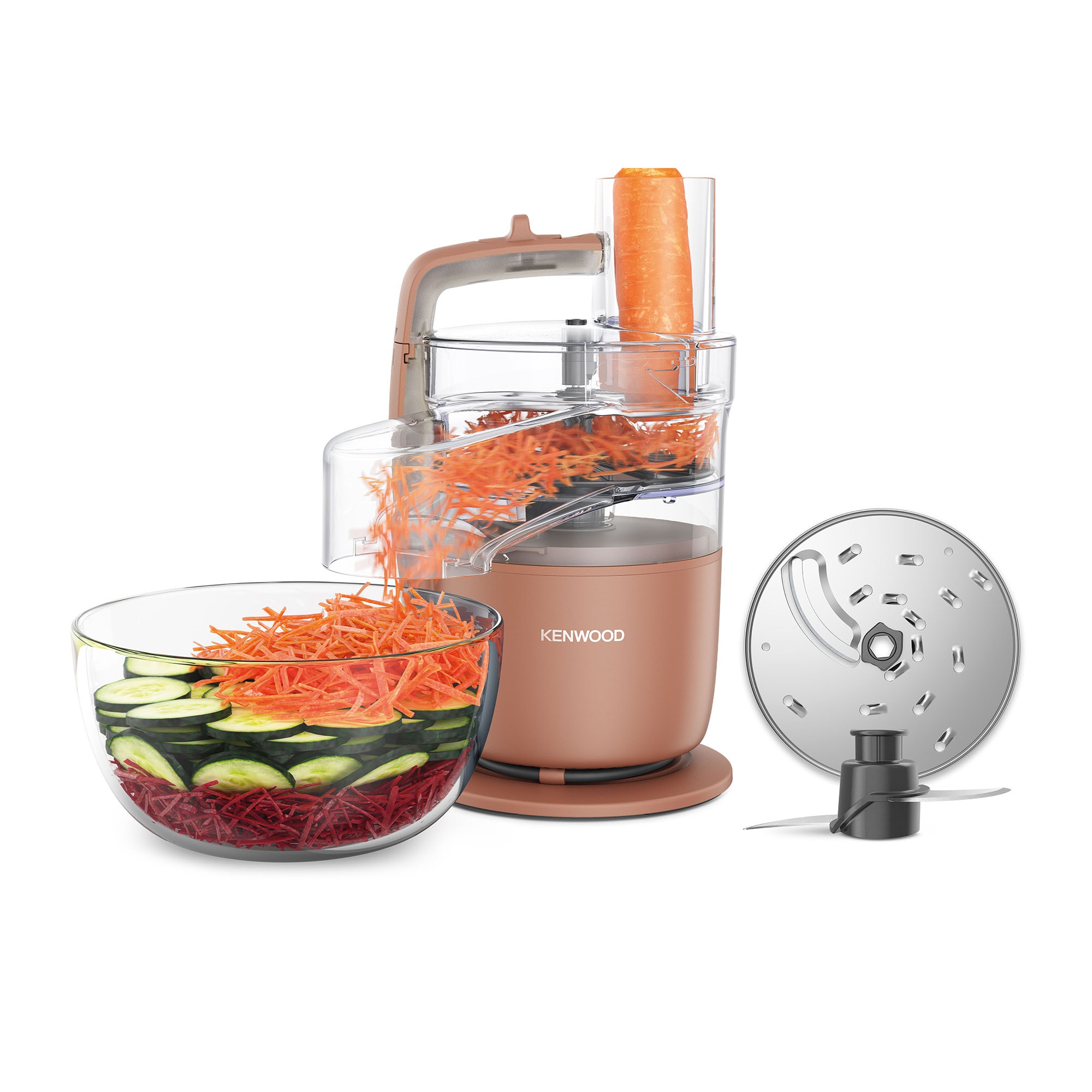 K E N W O OD 1200MHｚTM521 Robot de bucatarie compact Kenwood MultiPro Go FDP22.130RD