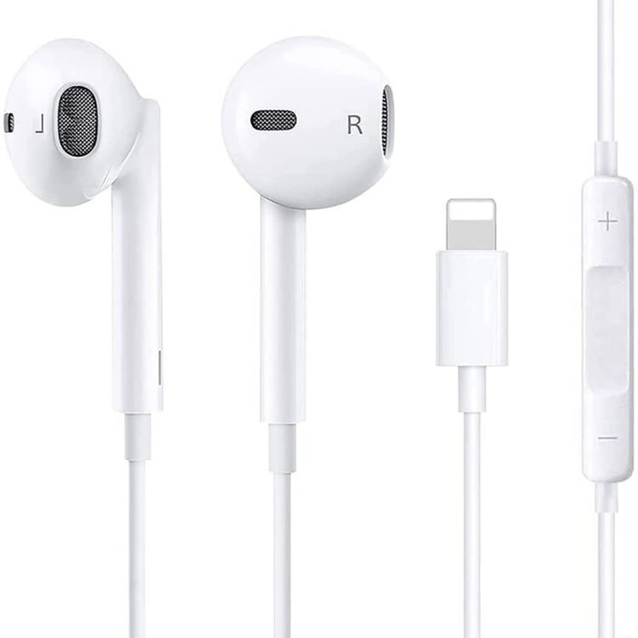Casti Intraauriculare Hlshing Pentru Iphone, Casti Stereo Audio Hifi Cu Microfon Si Control Al Volumului, Compatibile Cu Iphone 14 Pro Max/13 Pro/13/12/12 Mini/Se/11/X/Xs Max/Xr/8/7 Plus