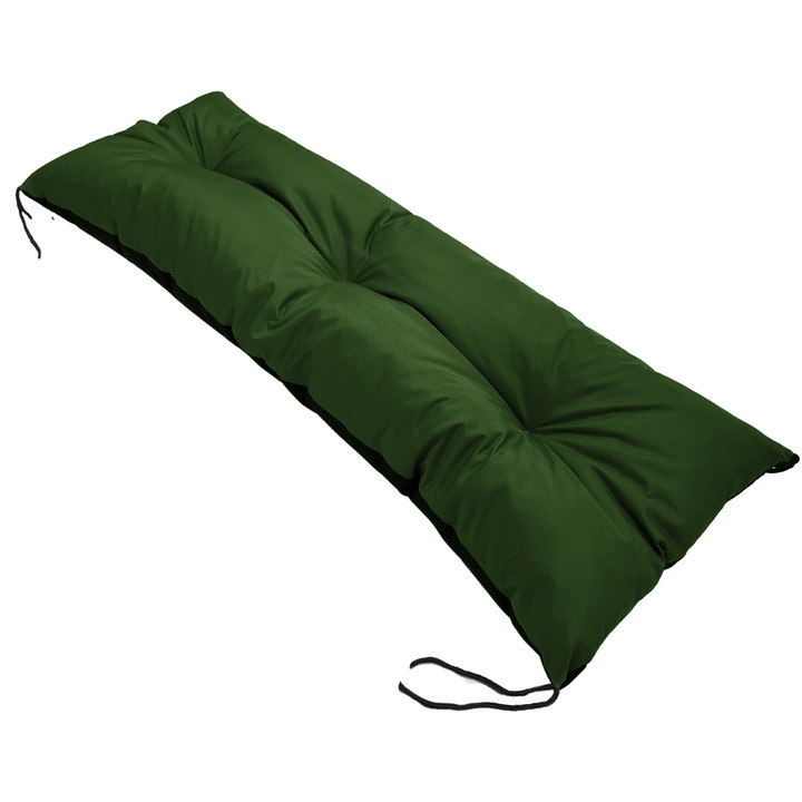 Perna decorativa pentru gradina 120x40cm, verde-negru, material impermeabil, cu snururi de prindere