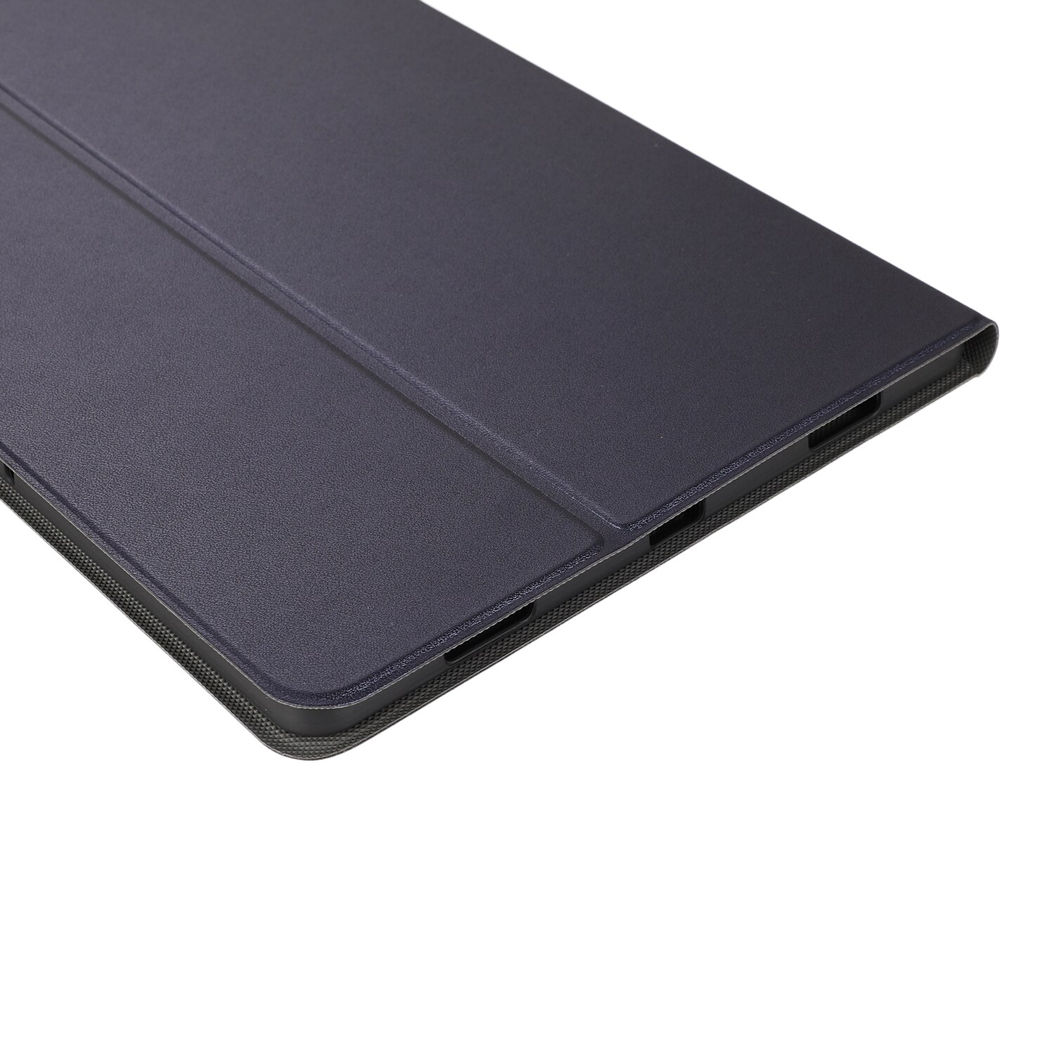 Husa tableta pentru Lenovo Tab P11 Pro, model TB-XJ706F, material TPU texturat, design orizontal tip flip cu suport, culoare roz aurie