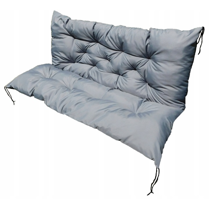 Perna decorativa pentru gradina, 100x60x50cm, impermeabila, gri-negru, set