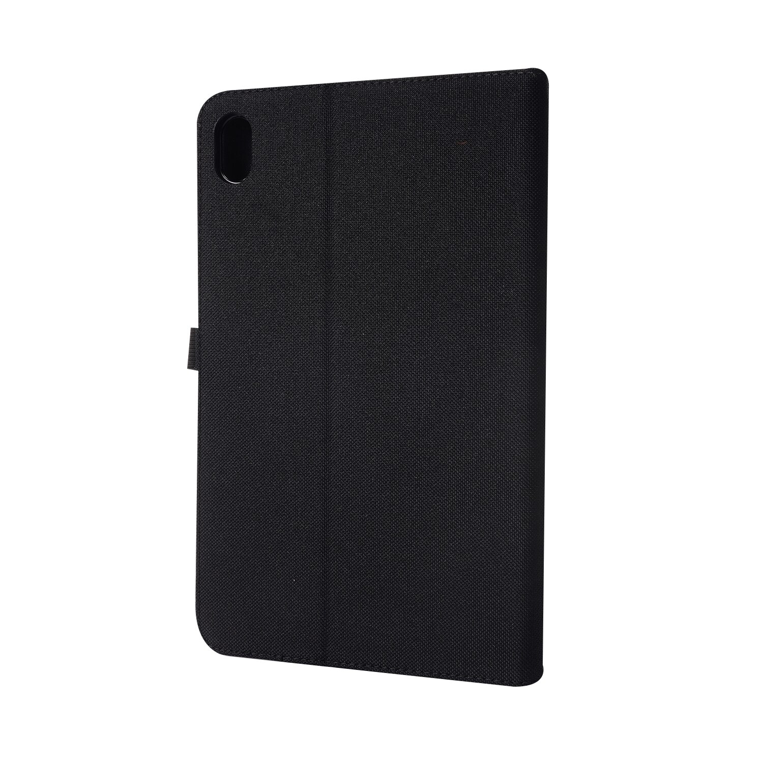 Husa tableta pentru Lenovo Tab K10 din material textil texturat, cu suport de tip carte, din piele TPU, culoare negru