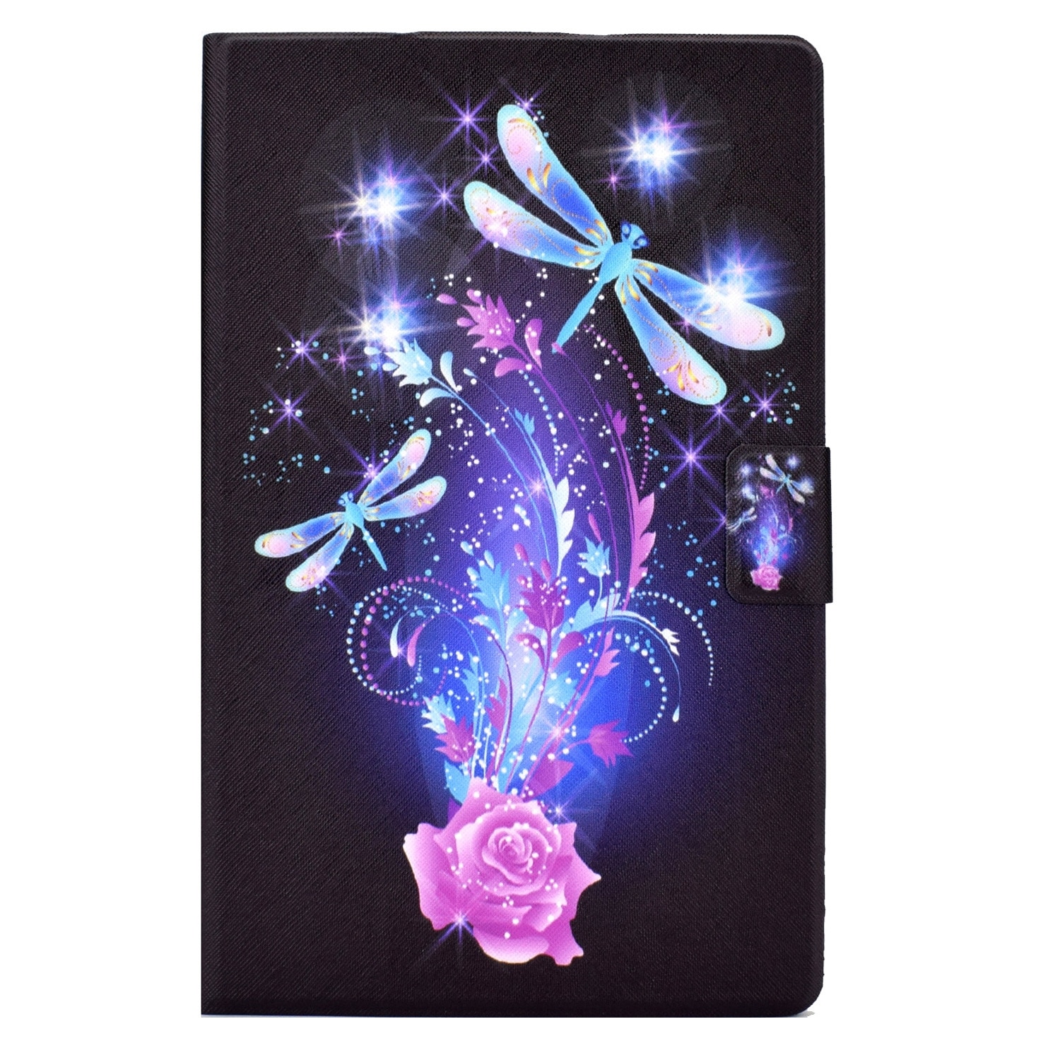 Husa tableta pentru Lenovo Tab M10 HD 2ND X306X, piele TPU cu relief electric, tip carte cu suport, inchidere magnetica, deschidere inteligenta, acces complet la porturi, fluture