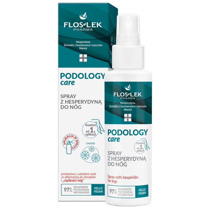 Lábspray gesztenyekivonattal és mentollal, 100 ml