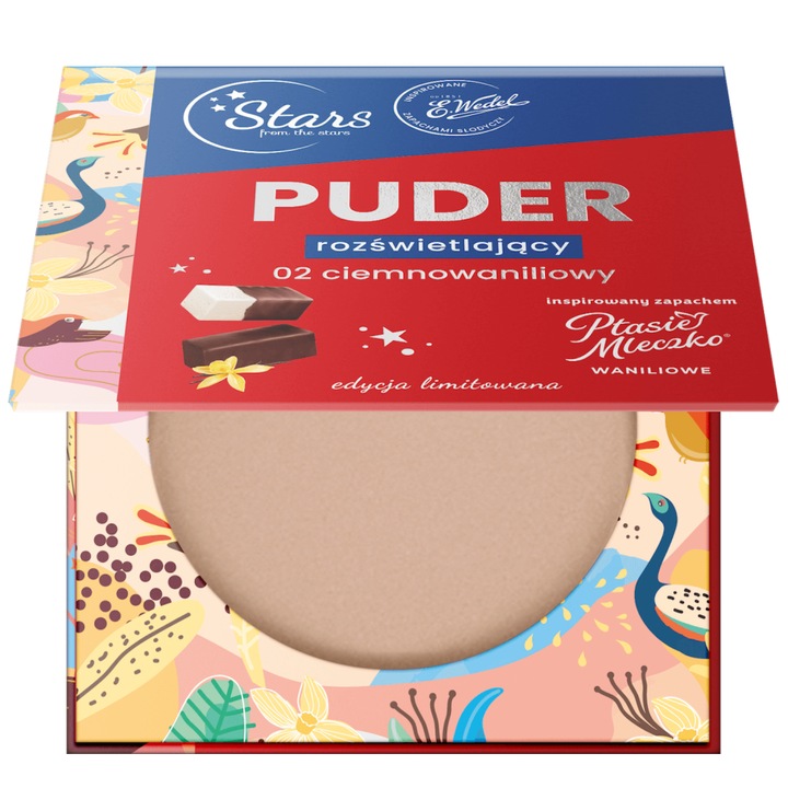 Csillagok a csillagokból világító púder 02, 8 g, sötét vanília árnyalat
