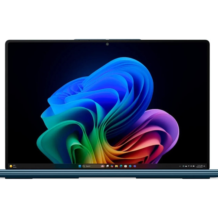 Lenovo Yoga Slim 9 laptop, 14"-os WQUXGA érintőképernyő, Intel® Core™ Ultra 7 258V akár 4,8 GHz-ig, 32 GB RAM LPDDR5x 8533, 1 TB SSD, Intel Arc Graphics 140V, Windows 11 Home, Tidal Teal 1 TB