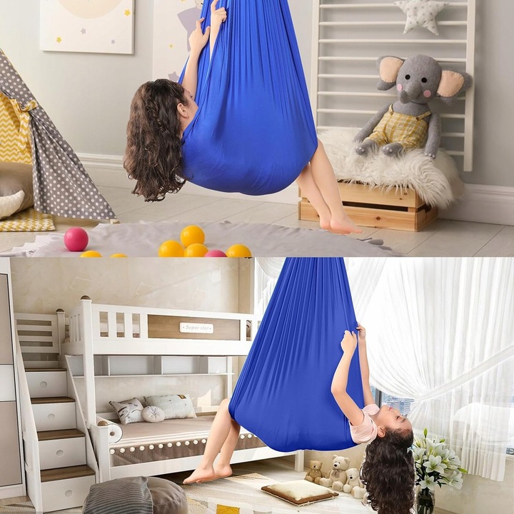 Fotoliu suspendat pentru copii, set hamac, 280x150cm