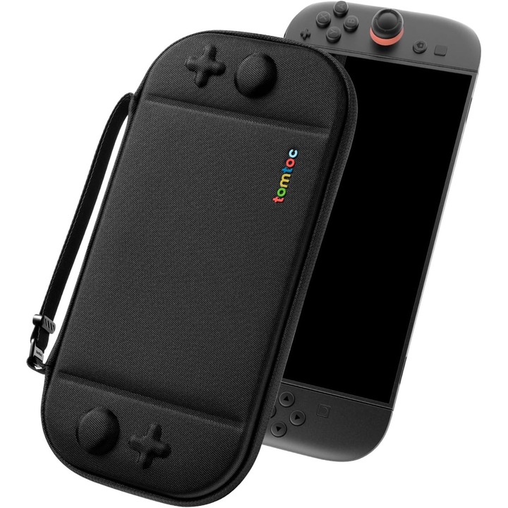 Husa de transport pentru Nintendo Switch 2 Slim Case Carcasa Tomtoc G05, negru