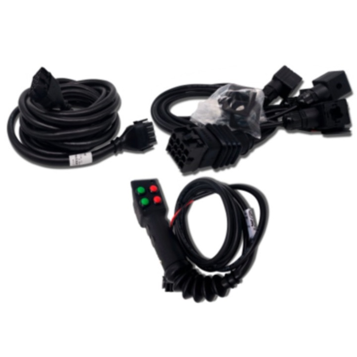 Joystick hidraulikus elosztóhoz 4 gombbal, 5 méteres hosszabbító kábellel, EMH