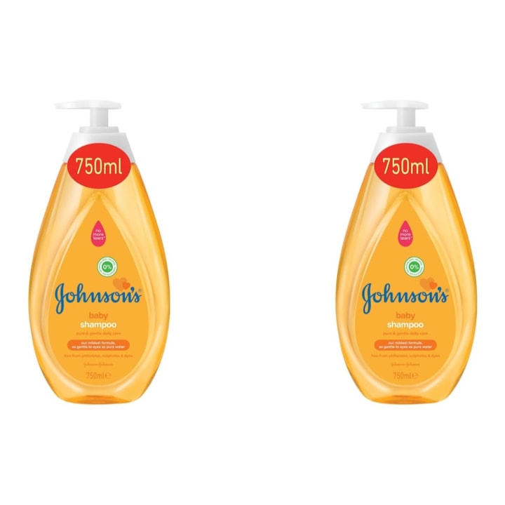 Pachet 2 x Sampon Johnson's Baby, 750 ml