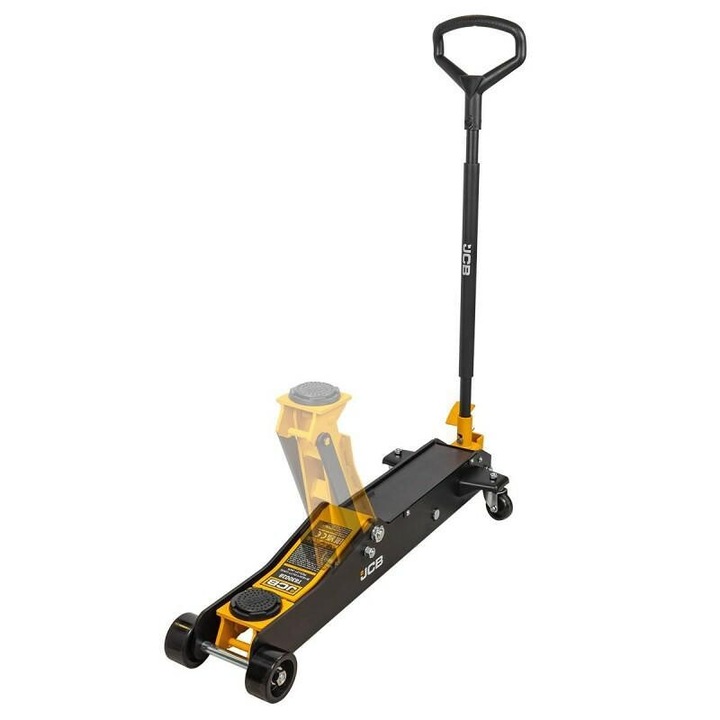 Cric Hidraulic, JCB, JCB-T830028, 140x525 mm, Inaltime Maxima 525 mm, Capacitate Maxima De Incarcare 3 Tone, Inaltime Minima 140 mm, Constructie Stabila Din Otel, Negru