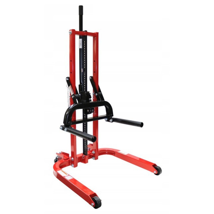 Колонен подемник, Luxtom, Максимална височина на повдигане 800 мм, Товароносимост 1800 кг, Тегло 62 кг, Минимална височина 70 мм, Червен