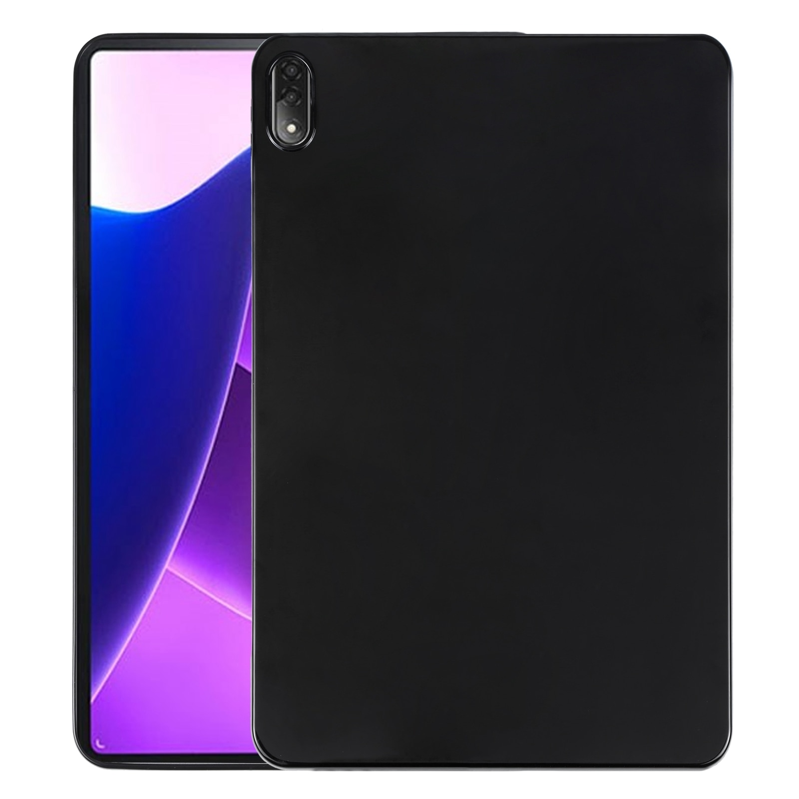 Husa tableta pentru Lenovo Tab P12 Pro 12.6 / TB-Q706F TPU, tip carte cu suport, protectie anti-zgarieturi, acces complet la porturi, negru