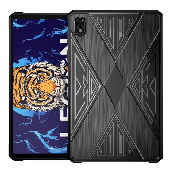 Husa tableta pentru Lenovo Legion Y700, material TPU, design textura periata, rezistent la socuri, Negru