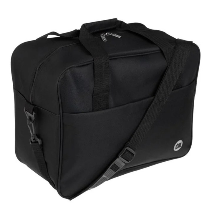 Geanta de voiaj cu husa exterioara, negru, 24L, 40x20x31cm