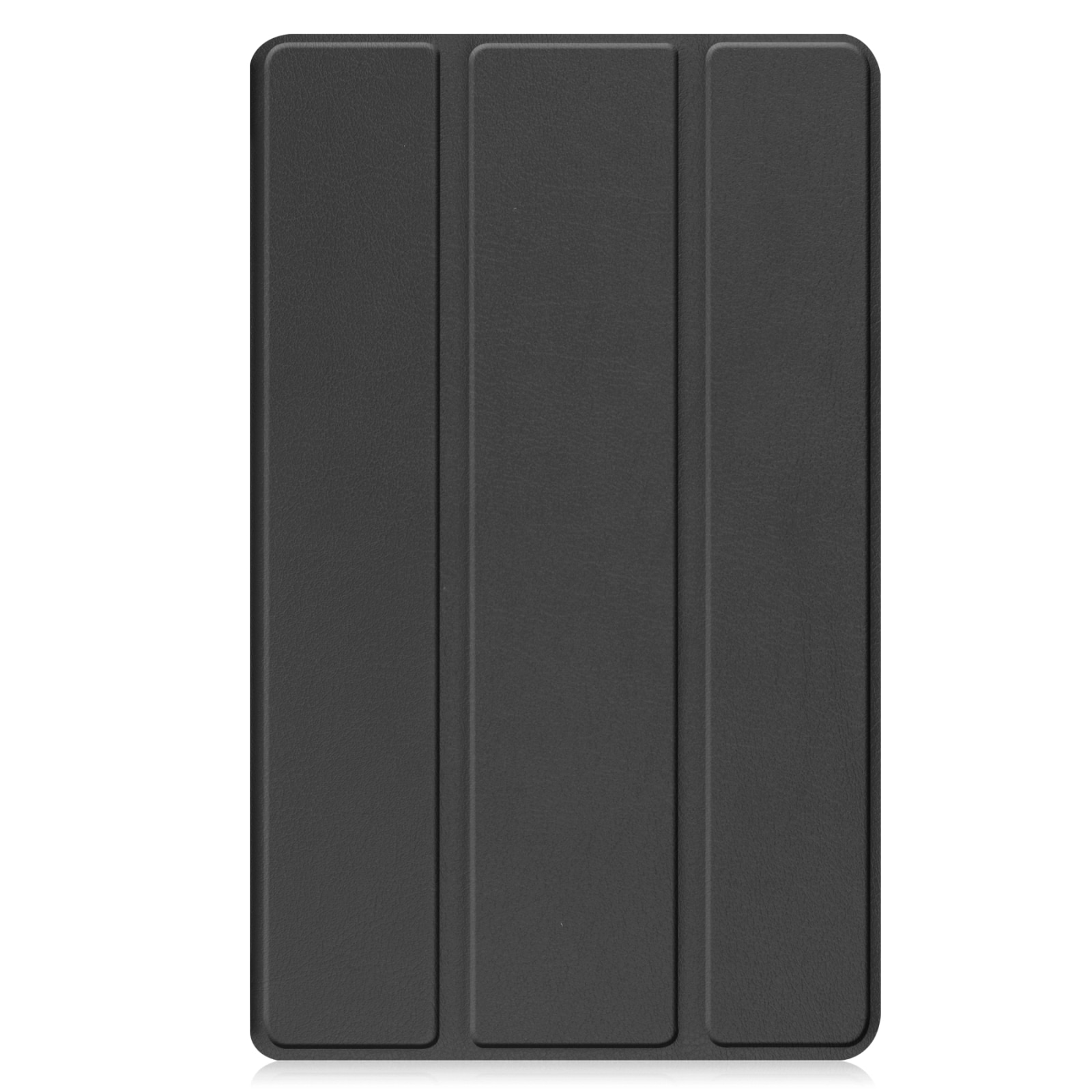 Husa tableta pentru Lenovo Tab M8 a 4-a generatie / TB-300FU, unicolor, stand cu 3 plieri din piele, Negru