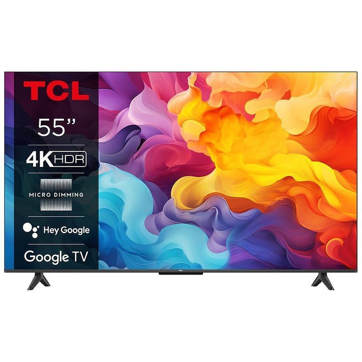 Телевизор TCL 55P61B 4K Ultra HD LED Smart TV Google TV, 55" 139 см