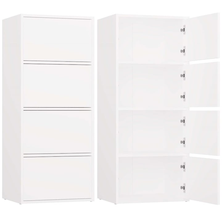 Comoda cu 4 usi, Alb