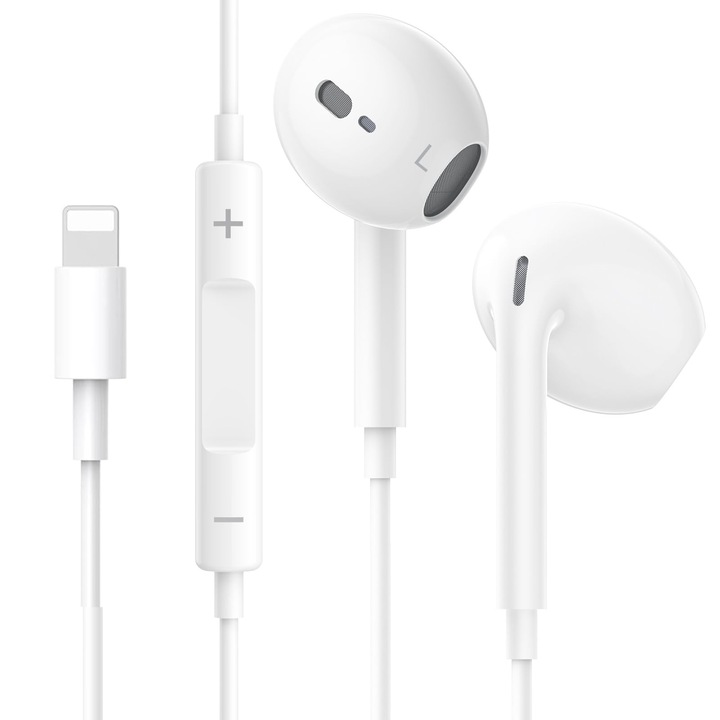 Casti in-ear Wetsky cu microfon si control al volumului, multicolor