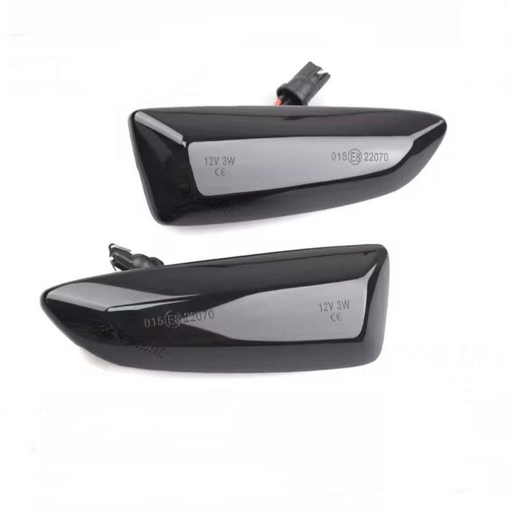 Set 2 Semnalizari LED Dinamice dedicate pentru Opel Astra J, Astra K, Insignia B, Zafira C, Crossland X, Grandland X, Negru