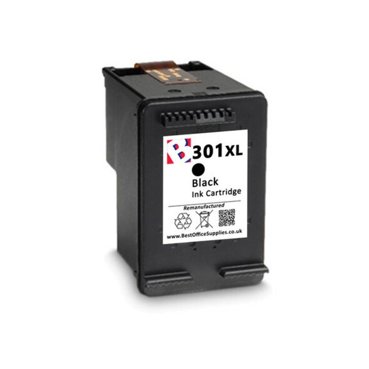 Cartus Inkjet 301xl Black CH563EE Compatibil HP DeskJet 1050, 2050, 2050S, 1000, 3000.3050, J610A, 2514, Envy 4500 e-All-in-One / Deskjet 1510 All-in-One, Deskjet 1010 / Deskjet 2540 All-in-One, Officejet 4630, Envy 5532, Envy 4508