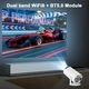 Videoproiector inteligent 4k cu consola gaming, VSM, Android TV 11.0, telecomanda, WiFi 6, Bluetooth 5.0, Ecran de proiectie 130 inch, Auto corectie imagine, Quad-core, 280 ANSI, Difuzor incorporat, HDMI, USB, Alb