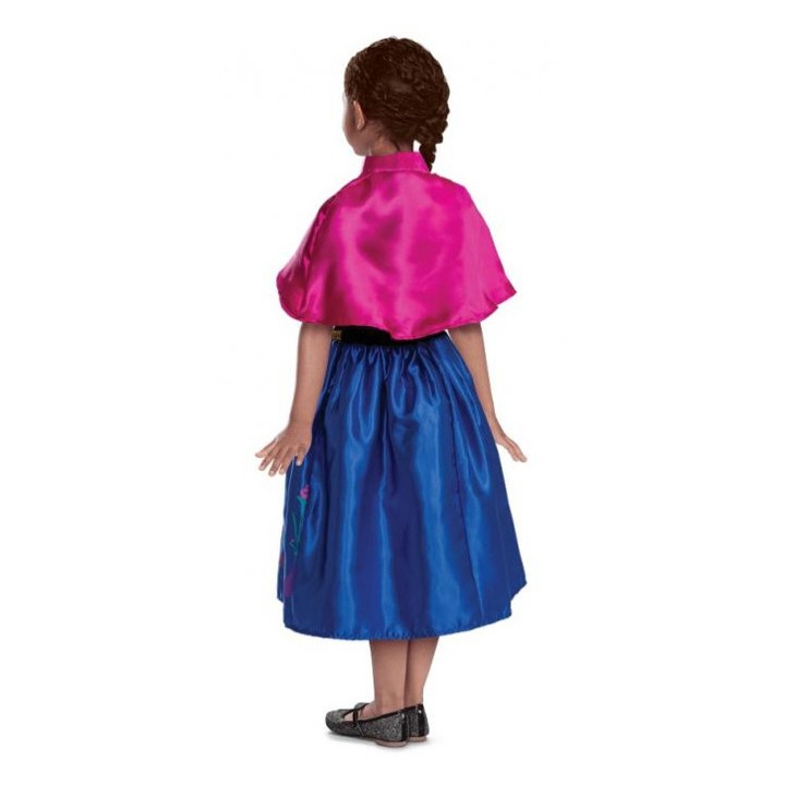 Costum carnaval printesa Ana - Frozen pentru copii, Godan, poliester, marime S ( 5-6 ani)