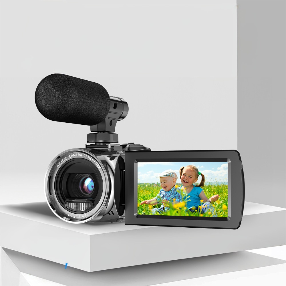 Camcorder, 4K HD, Stabilizare electronica, 48 Megapixeli, Zoom 18x