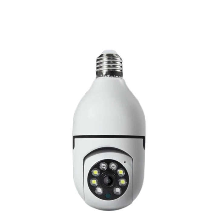Wifi IP E27 камера за наблюдение с крушка, нощно виждане, безжична, CCTV, видео охрана, защита на бебета, мини видеокамера