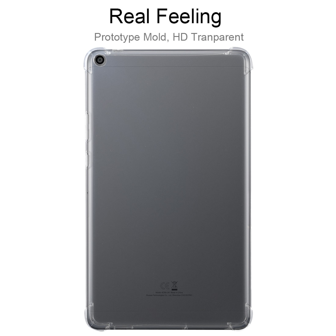 Husa tableta pentru Huawei MediaPad T3 8 inch, TPU transparent anti-soc, carcasa de protectie