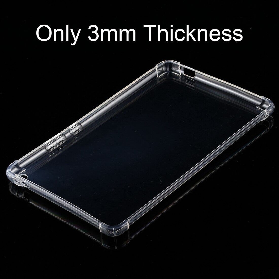 Husa tableta pentru Huawei MediaPad T3 8 inch, TPU transparent anti-soc, carcasa de protectie