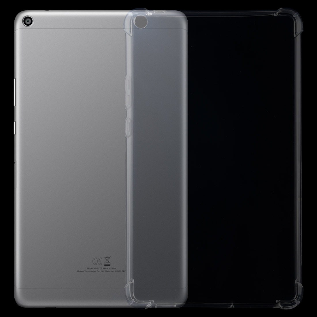 Husa tableta pentru Huawei MediaPad T3 8 inch, TPU transparent anti-soc, carcasa de protectie
