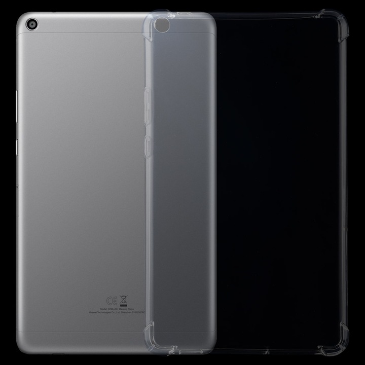 Husa tableta pentru Huawei MediaPad T3 8 inch, TPU transparent anti-soc, carcasa de protectie