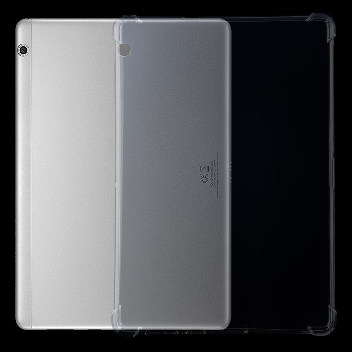 Huawei MediaPad T3 10 tablet tok, átlátszó TPU ütésálló, védő, kompatibilis, átlátszó