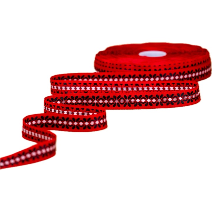 Banda/panglica ornament cu motiv traditional, tip T20NP1-7, latime 20mm, 50m/rola