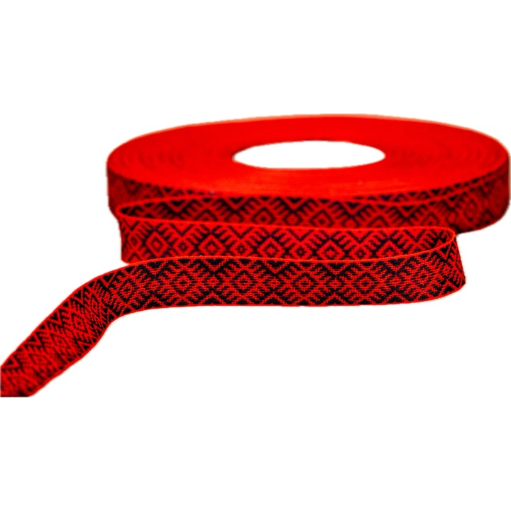 Banda/panglica ornament cu motiv traditional, tip T20NP1-19, latime 20mm, 50m/rola