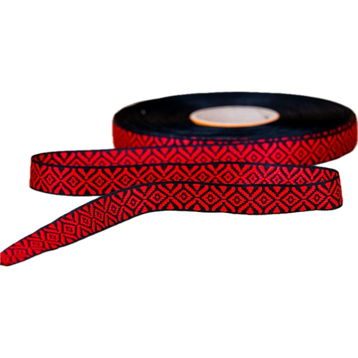 Banda/panglica ornament cu motiv traditional, tip T25NP2-22, latime 25mm, 50m/rola