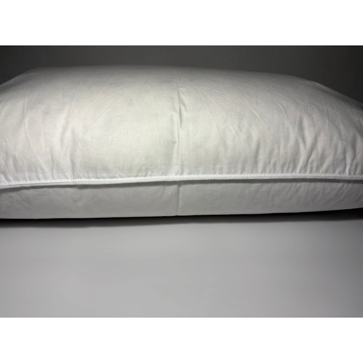 Perna premium din 85% puf de gasca, PopClean, alb natur, 50x70, 900g