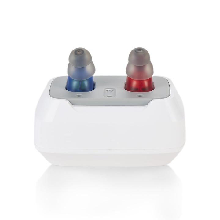 Aparat auditiv Delmicure, reducere zgomot, alb