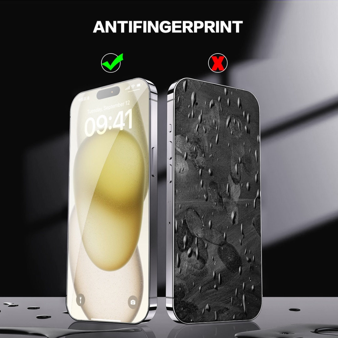 Folie de Protectie Transparenta HD Compatibila cu iPhone 16, Sticla Premium HD cu Carcasa pentru Aplicare Automata, Elimina Bule si urme de Praf, Hidrofoba, Full Cover, 0.3mm, Anti-Amprente, Dust Removal