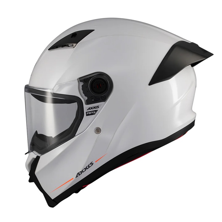 Casca moto integrala Axxis Fenix, alb lucios, M 57-58cm