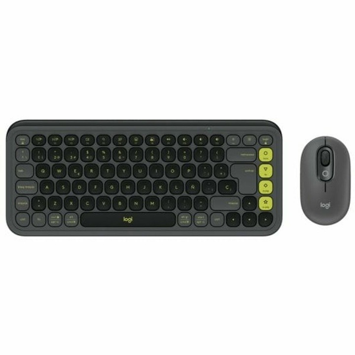 Безжична мишка Logitech, 920-013118, графит, 3 бутона, 2 броя