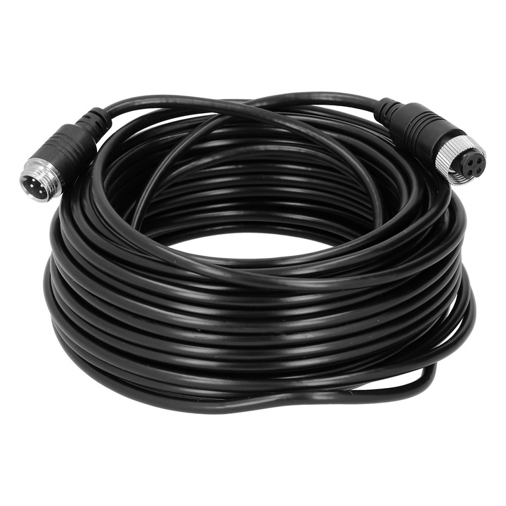 Кабел за камера за кола с 4 пина, анти-интерференция, PVC, 10 м