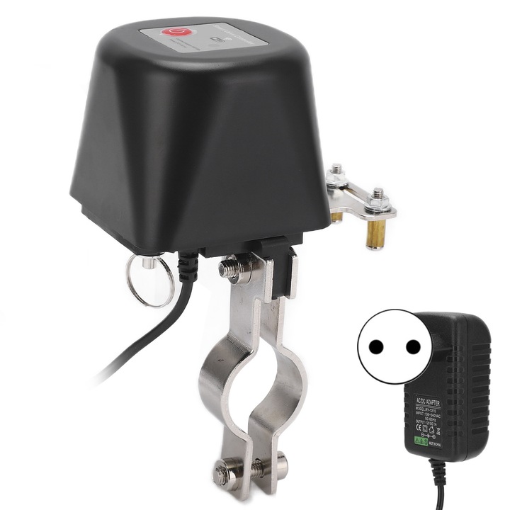 Controler inteligent pentru valve, set, compatibil cu Tuya, control de la distanta, functie de temporizare, 100-240V