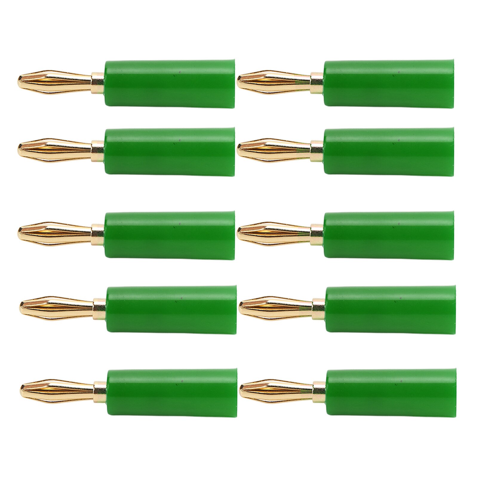 Set 10 Conectori Banana 4mm pentru Echipamente Electronice, 24K