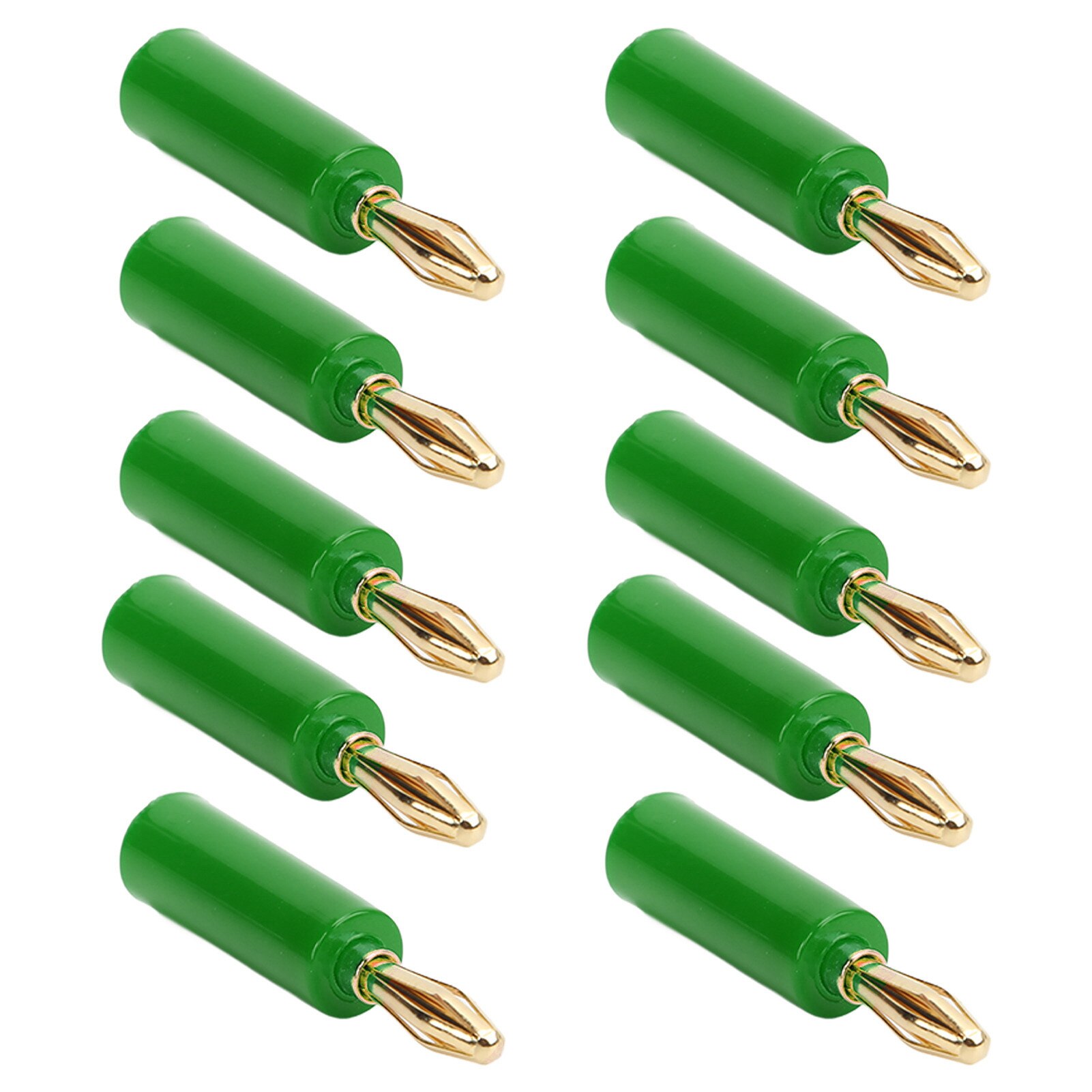 Set 10 Conectori Banana 4mm pentru Echipamente Electronice, 24K