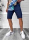 Pantaloni barbati scurti, casual, albastru, 13058, Albastru