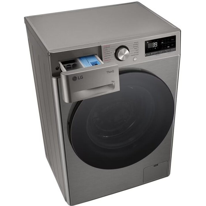 Masina de spalat rufe LG F2WR709S2P, 9 kg, Clasa A, 1200 rpm, Wi-Fi, 14 programe Gri