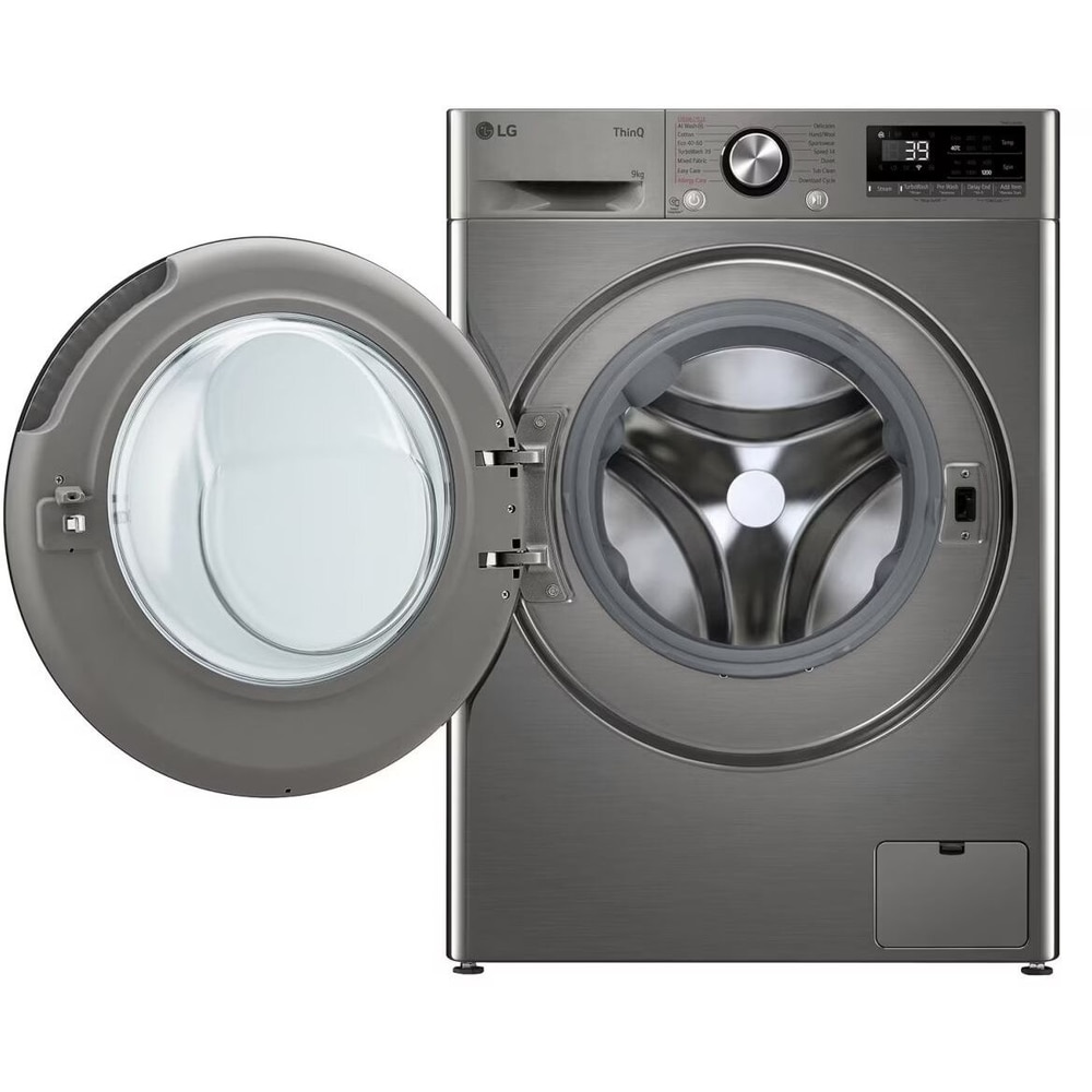 Masina de spalat rufe LG F2WR709S2P, 9 kg, Clasa A, 1200 rpm, Wi-Fi, 14 programe Gri
