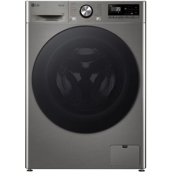 Masina de spalat rufe LG F2WR709S2P, 9 kg, Clasa A, 1200 rpm, Wi-Fi, 14 programe Gri
